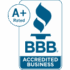Accredited A+ business by the BBB